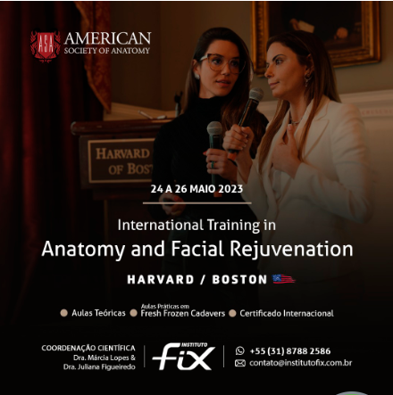 Leia mais sobre o artigo International Training In Anatomy And Facial Rejuvenation – Harvard 2023